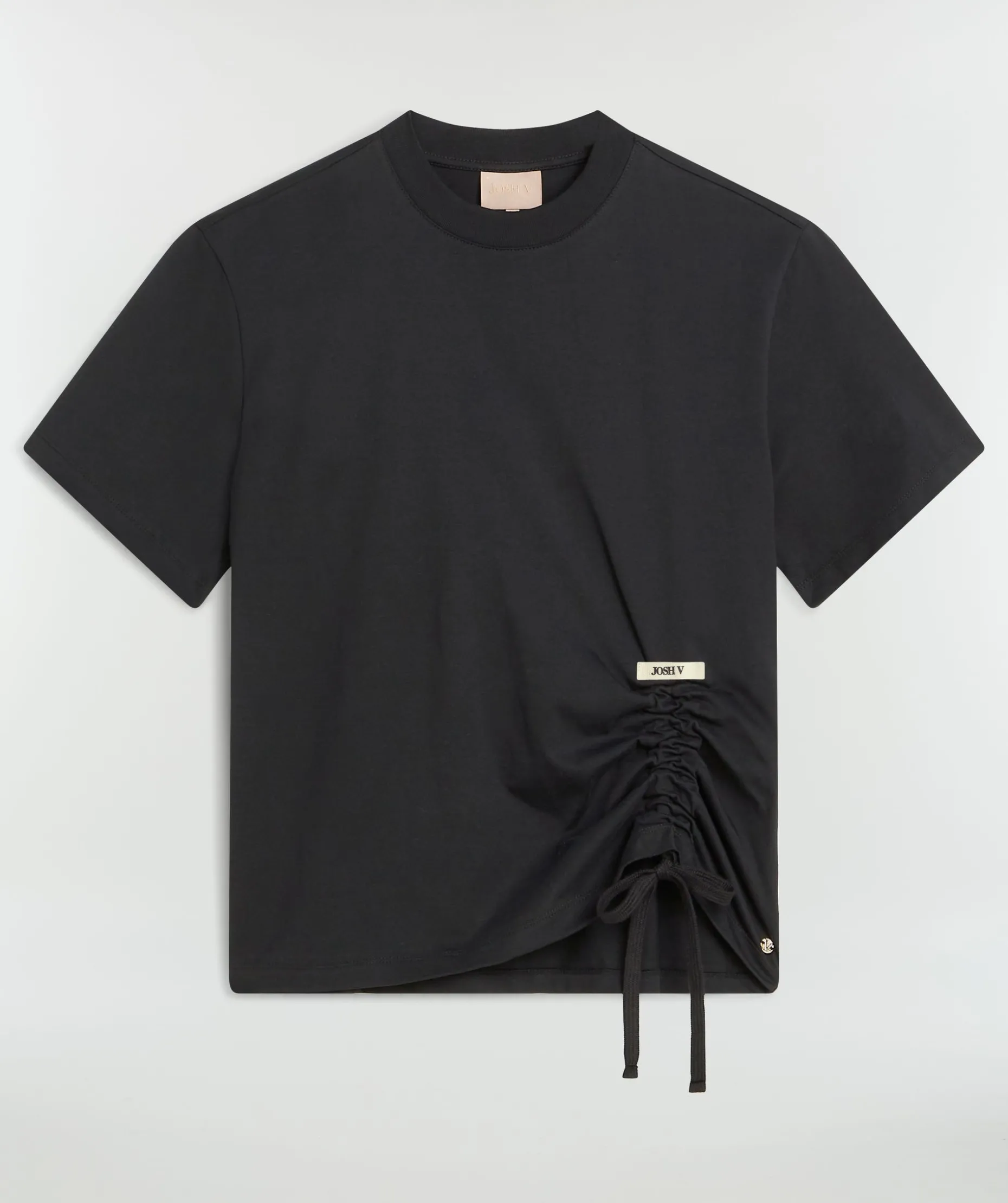 NOMA T-shirt met trekkoord - black