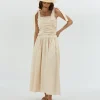 NOVA mid rise rok - ecru