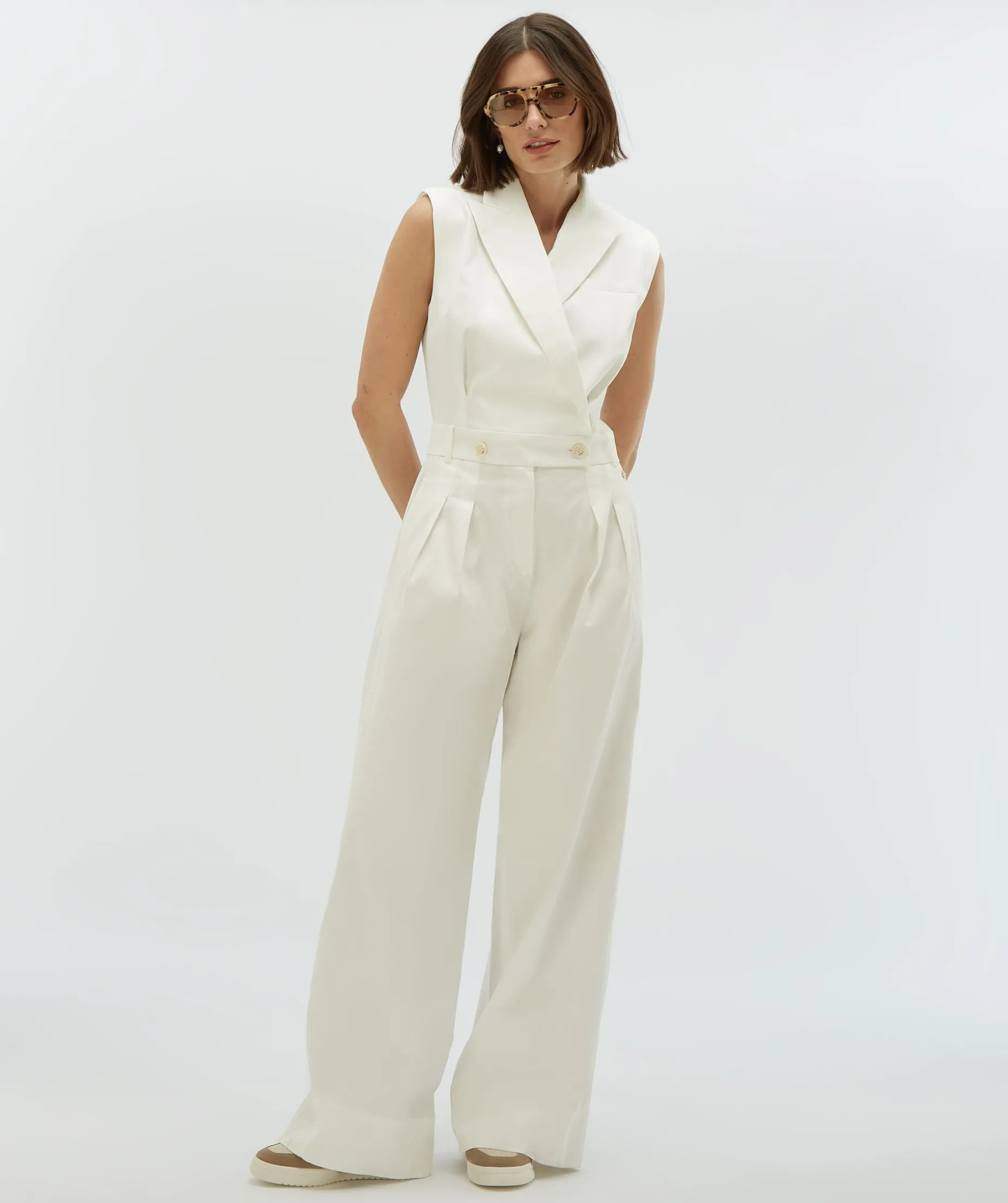 OAKLYN regular fit jumpsuit - off white