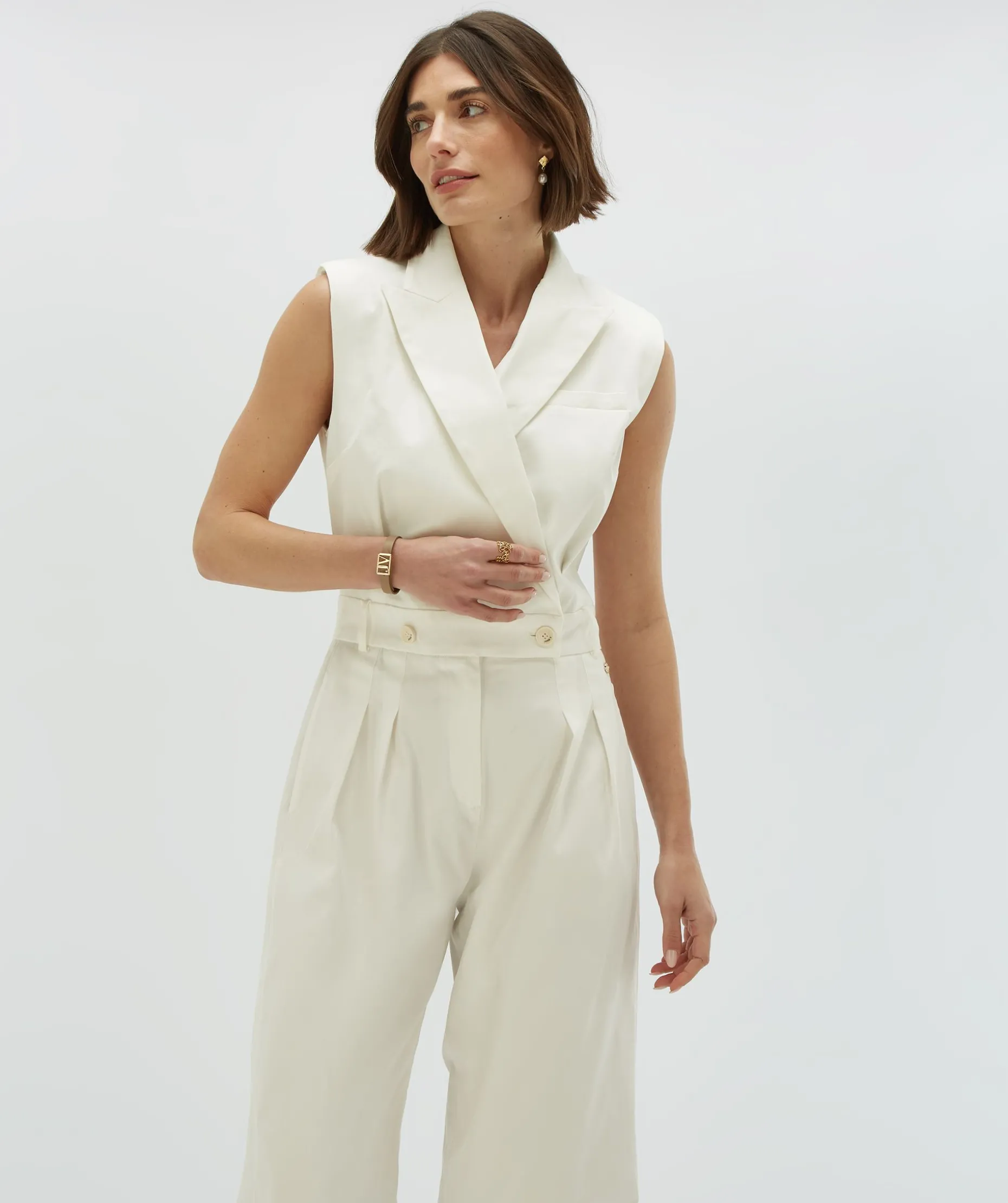 OAKLYN regular fit jumpsuit - off white