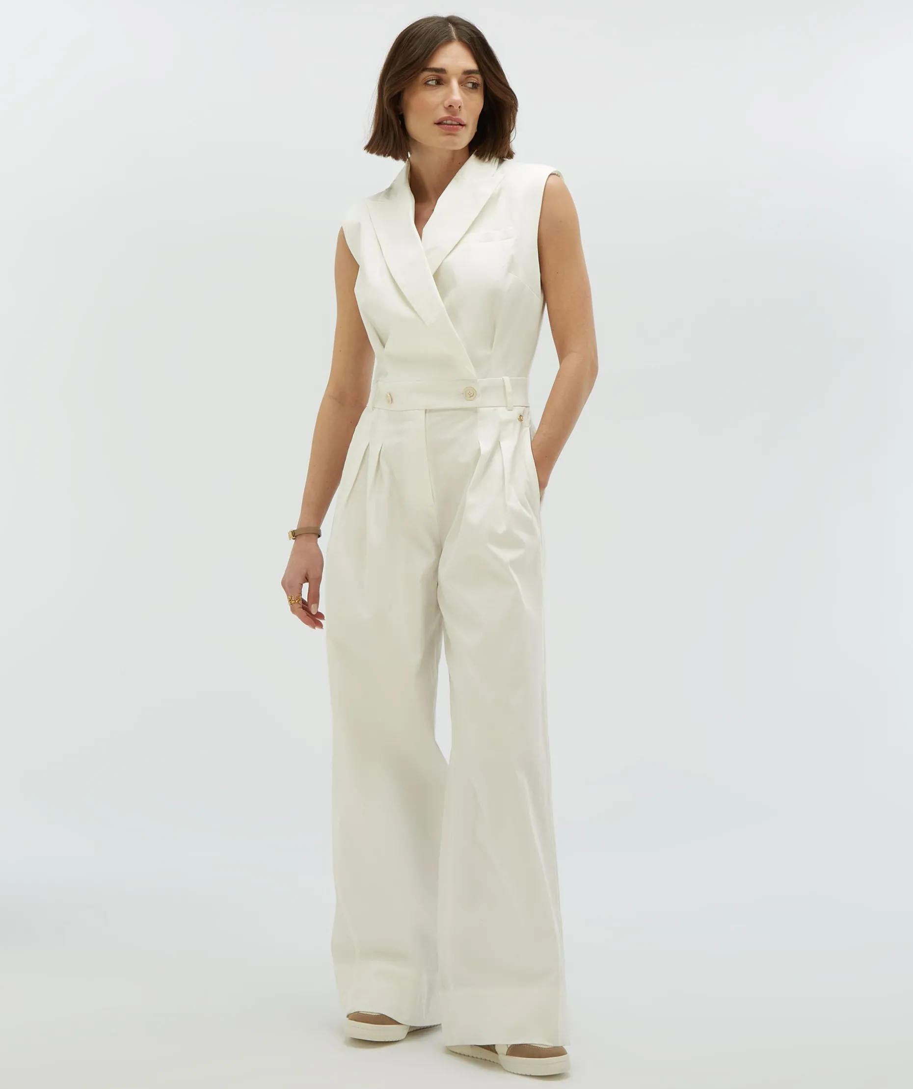 OAKLYN regular fit jumpsuit - off white