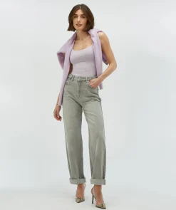 PHEBE straight fit jeans - grey denim