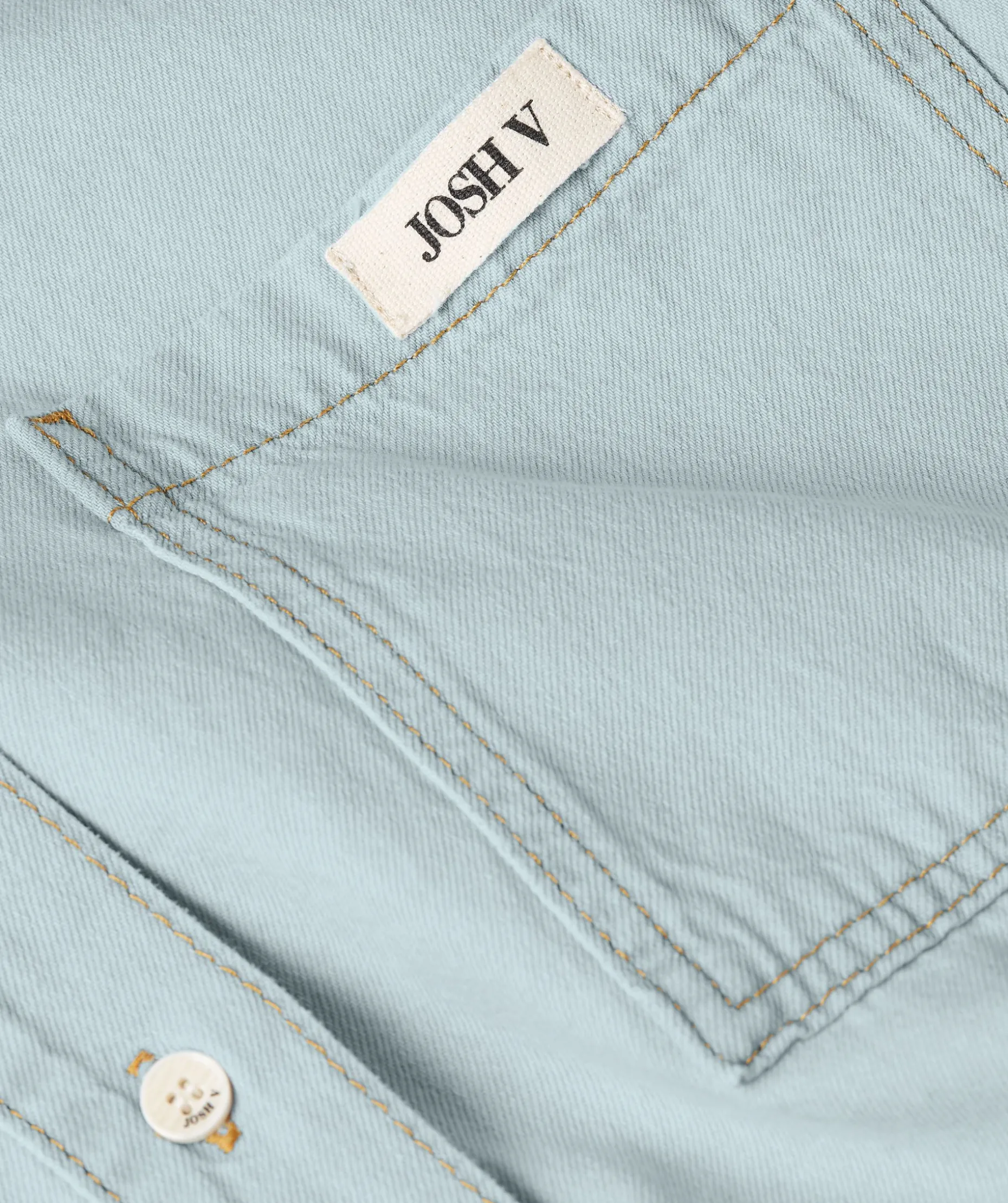PIEN oversized playsuit in denim look - blue denim