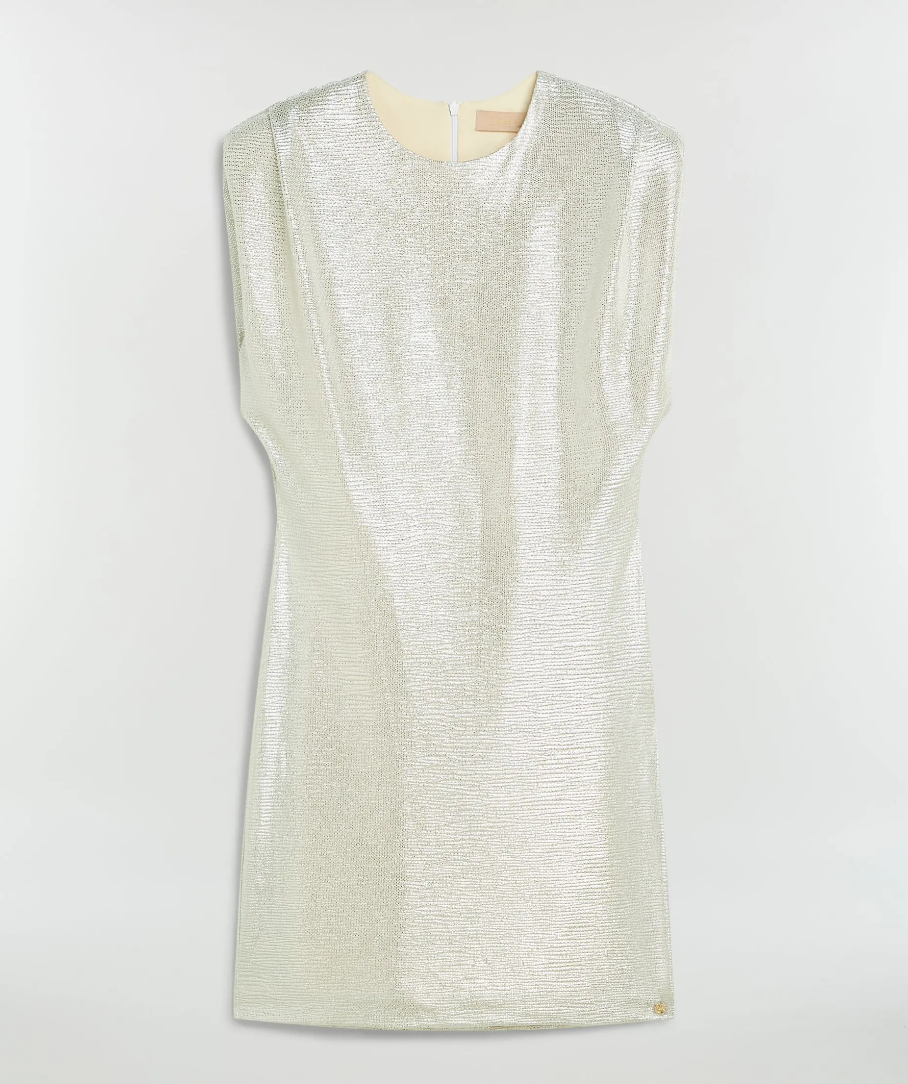 PORTIA slim fit jurk in metallic - silver glitter