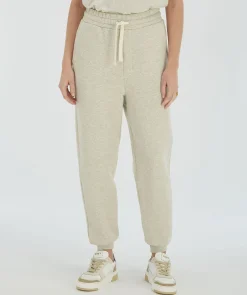 PRESTON straight fit joggingbroek - salt melange