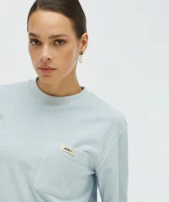 RIVA T-shirt van badstof - sky blue