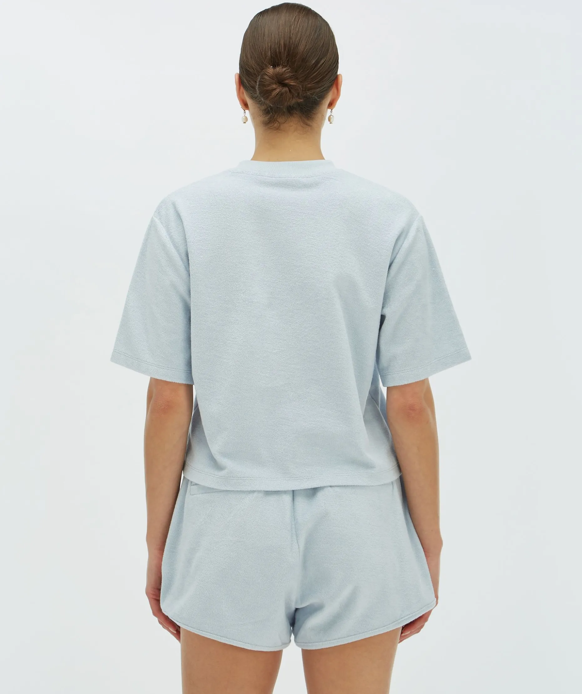 RIVA T-shirt van badstof - sky blue