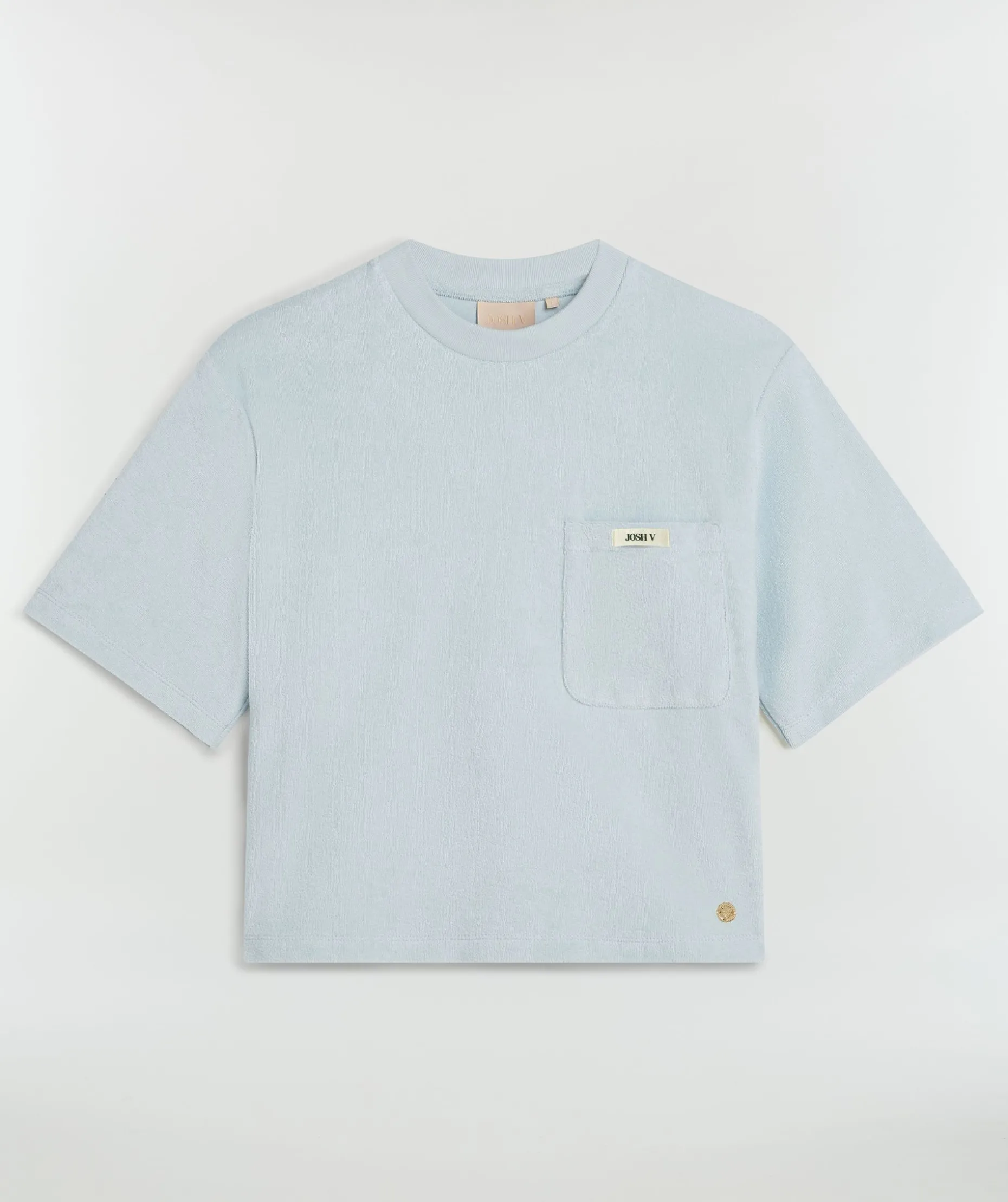 RIVA T-shirt van badstof - sky blue