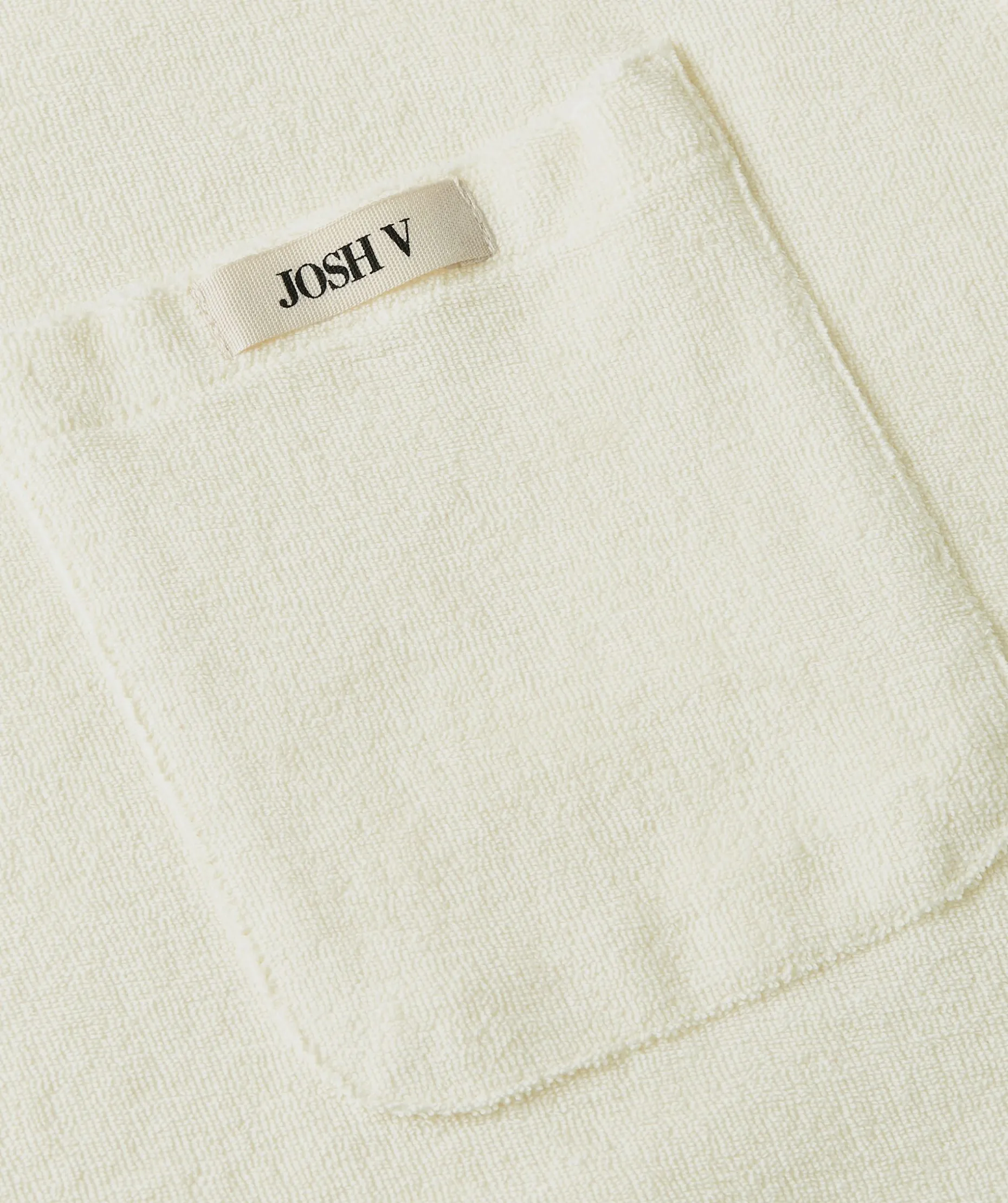 RIVA T-shirt van badstof - creme white