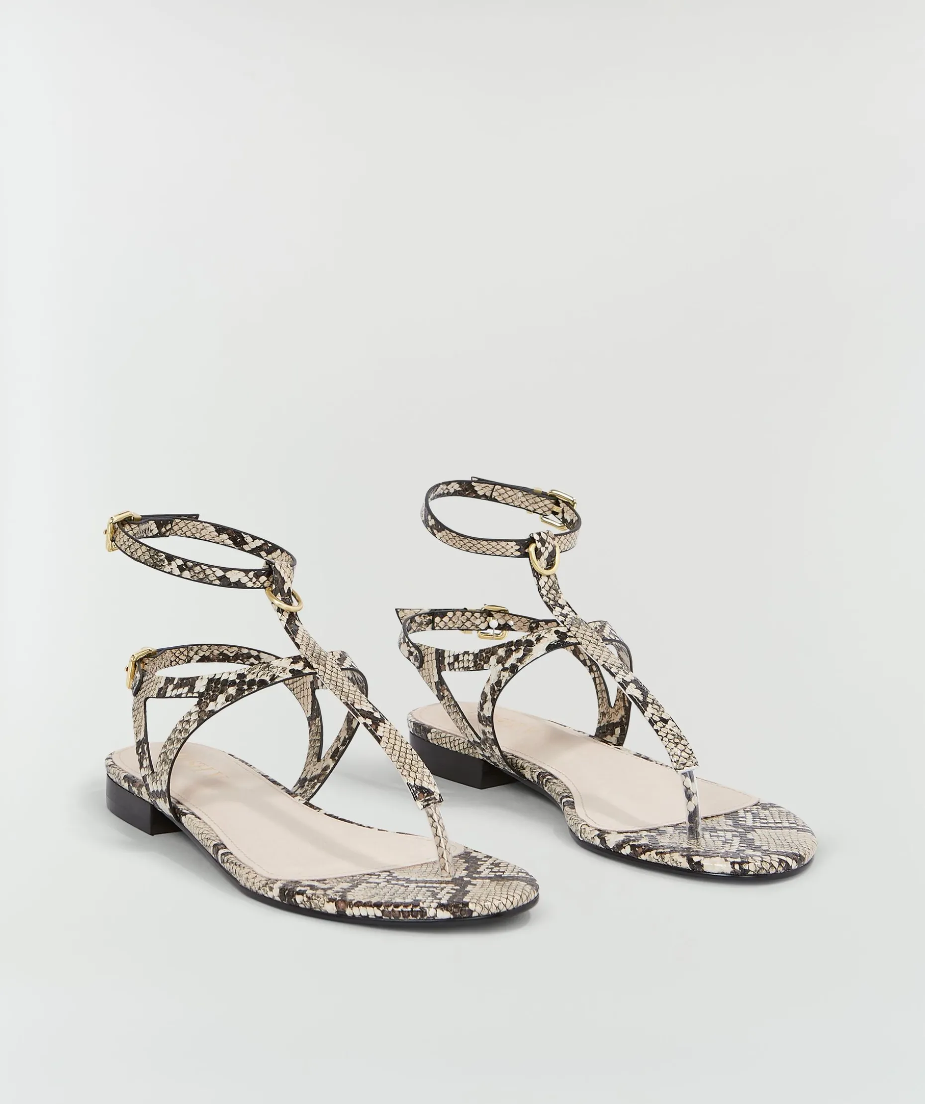 ROMIJN sandalen met slangenprint - snake