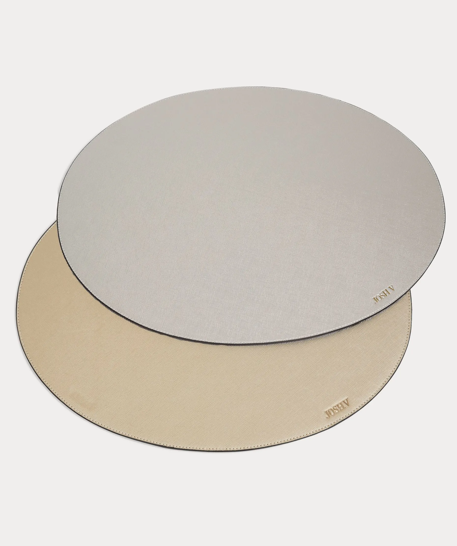 ROWENA placemats set - silver gold