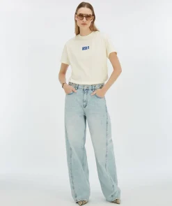ROXY ICONIC oversized T-shirt met opdruk - light ecru