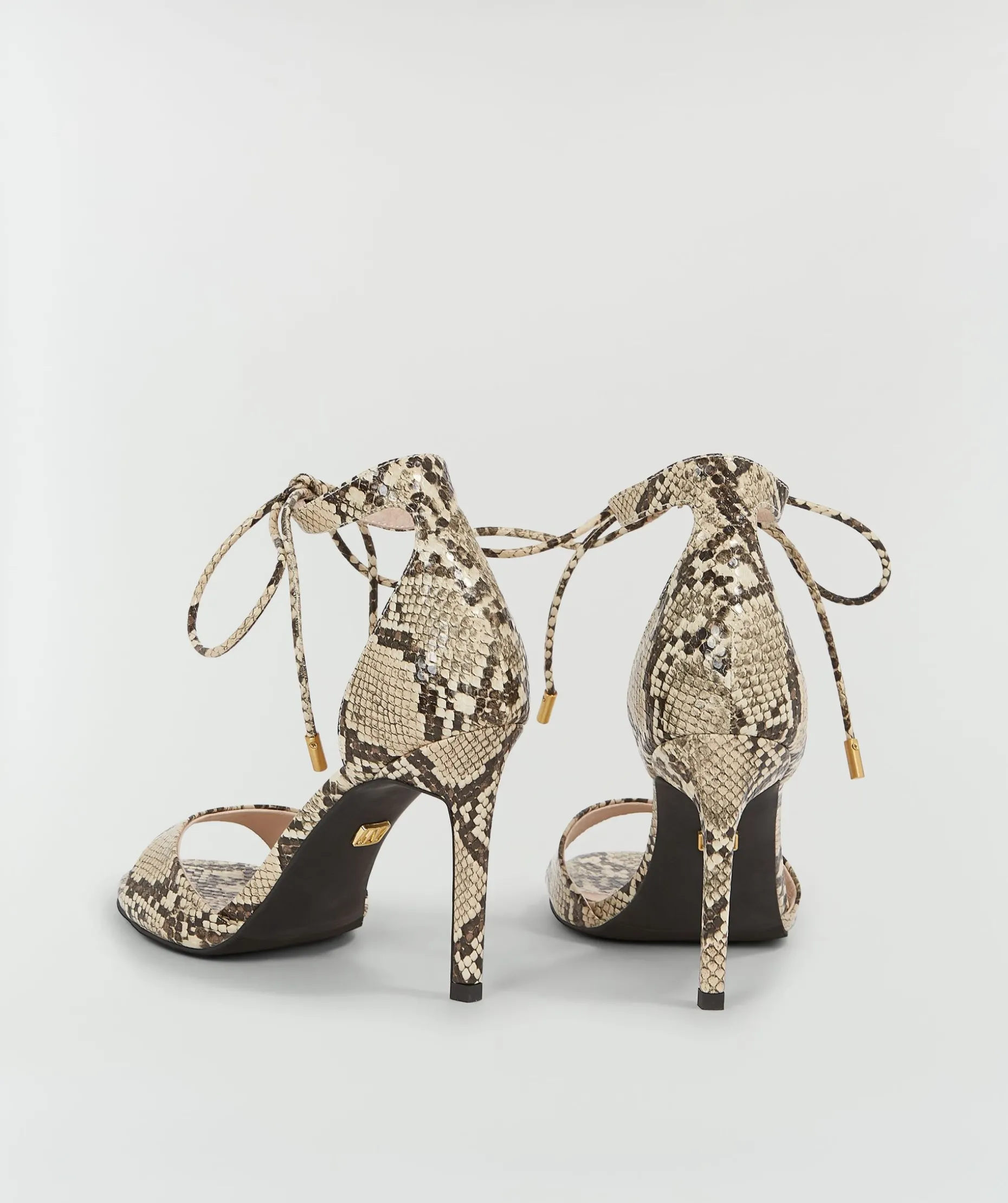 SELENE sandalettes met slangenprint - snake
