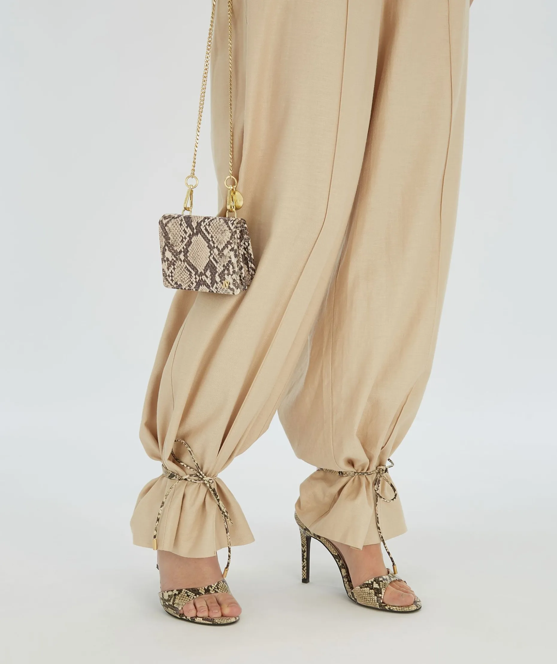 SELENE sandalettes met slangenprint - snake
