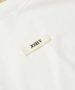 SUE T-shirt met schoudervulling - off white