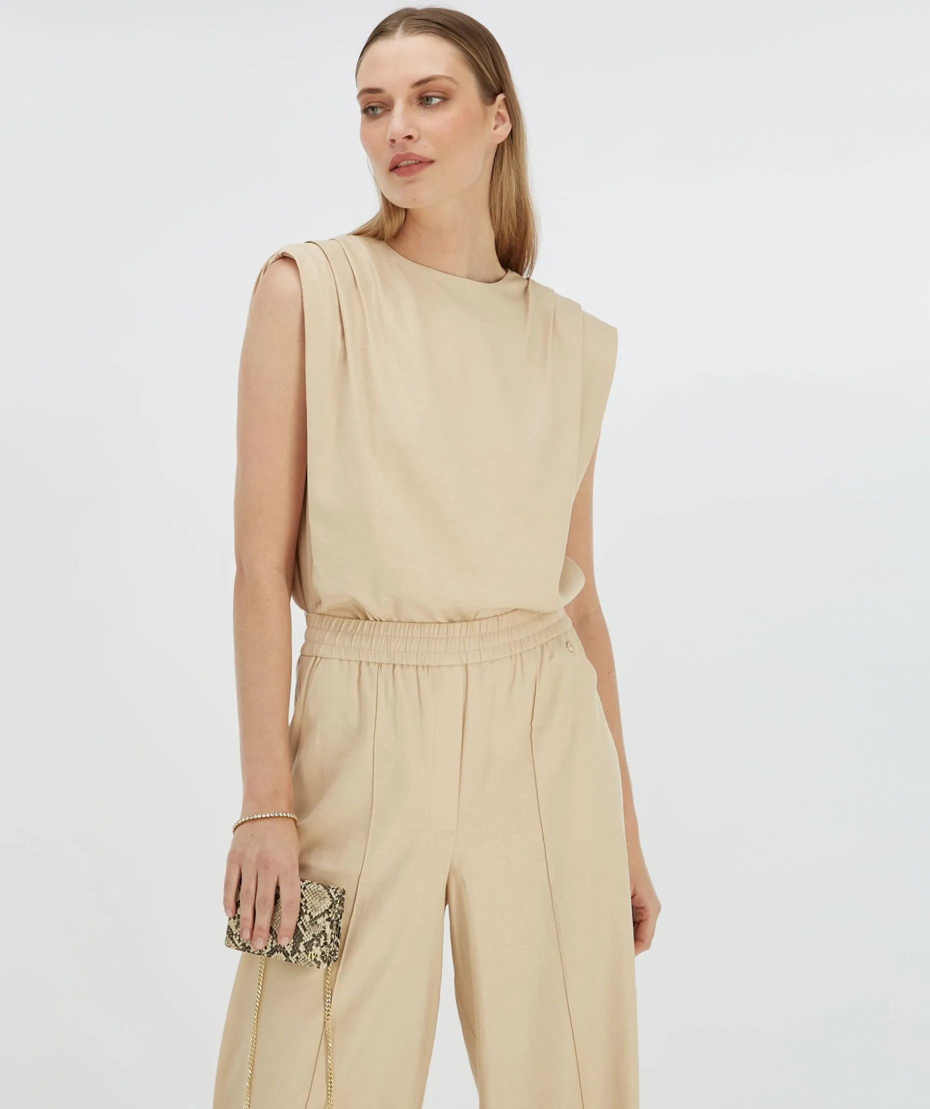 SUKI regular fit top - light sand