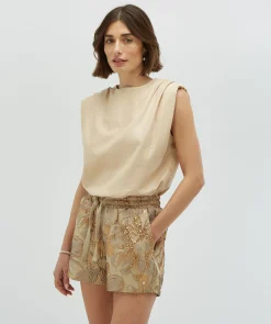 SUKI regular fit top - light sand