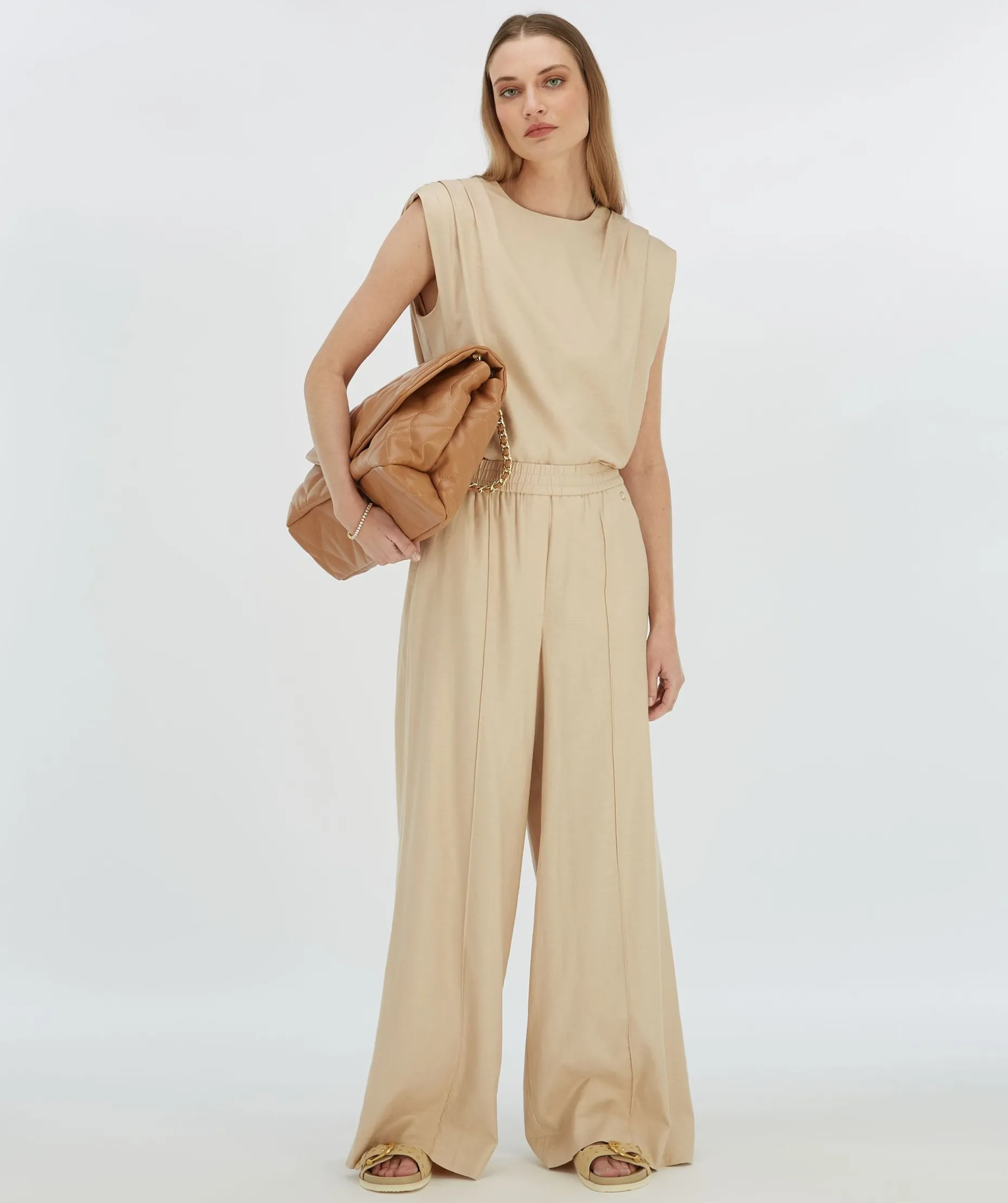 SUKI regular fit top - light sand
