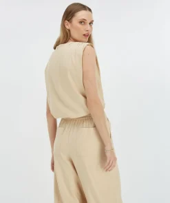 SUKI regular fit top - light sand