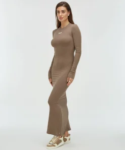 TALIA super skinny fit jurk - mink