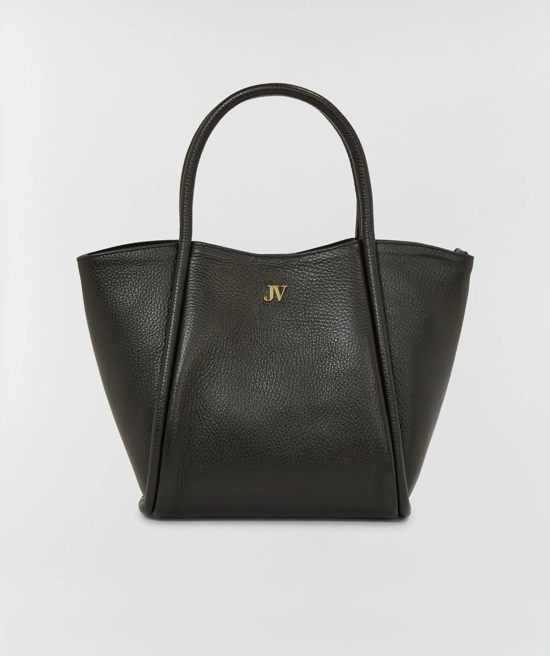 TELMA tas van leer - black