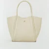 TELMA tas van leer - light ecru