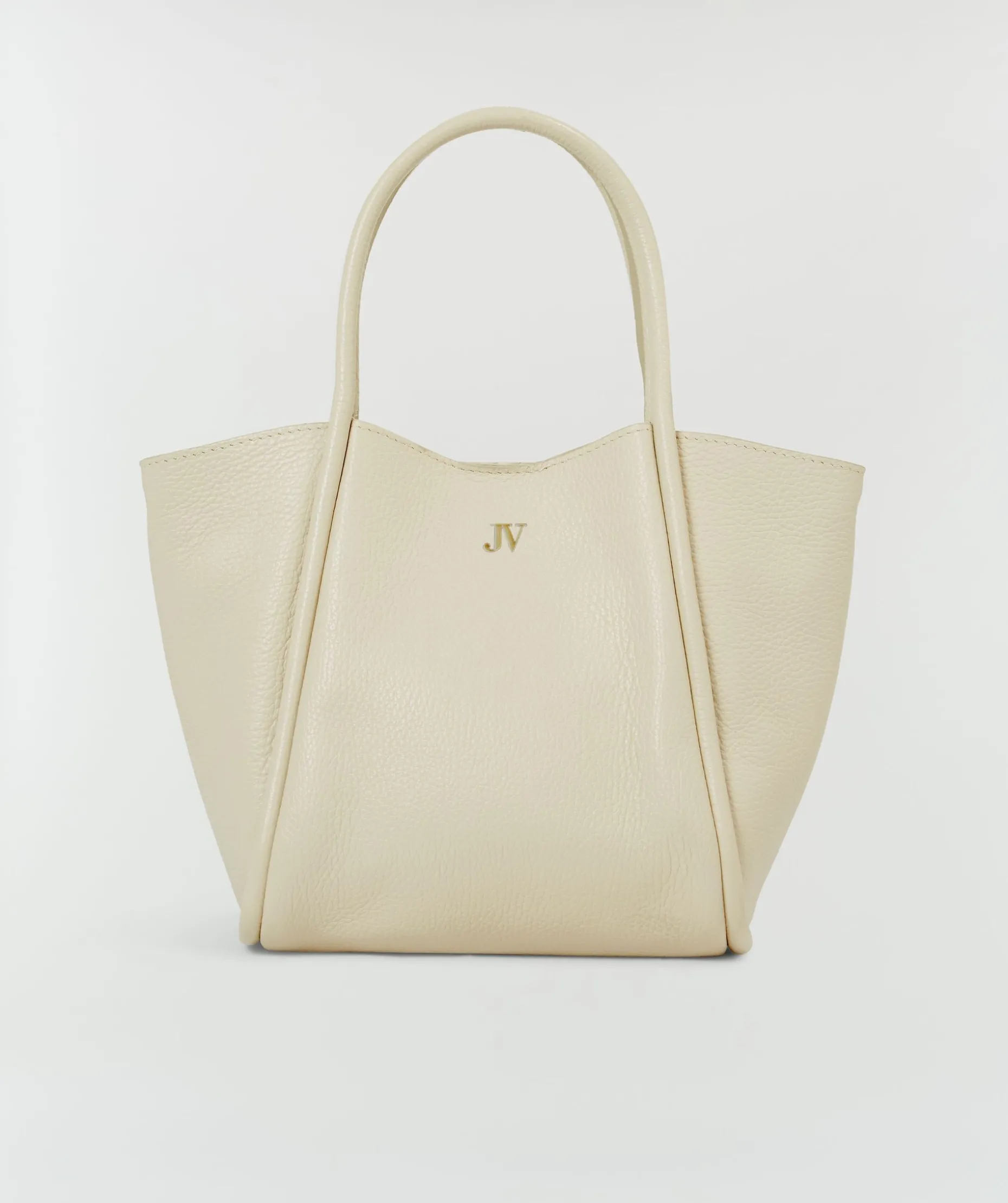 TELMA tas van leer - light ecru