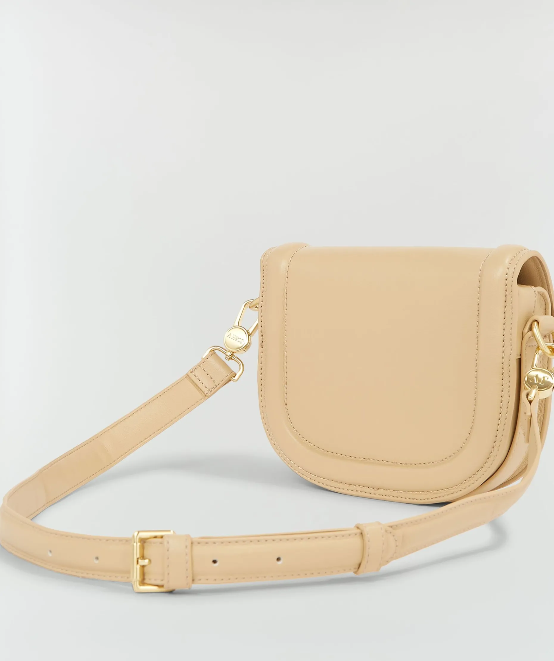 VERONIQUE tas met logo - beige