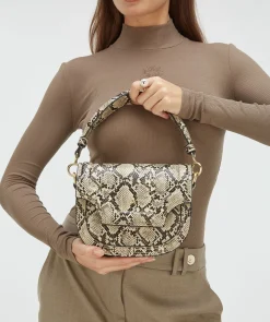 VERONIQUE tas met slangenprint - snake