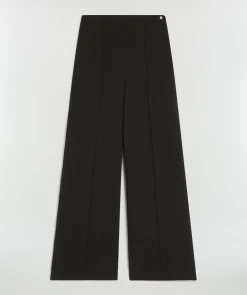VIVA high waisted wide leg pantalon - black