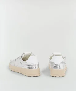 WINONA metallic sneakers van leer - silver