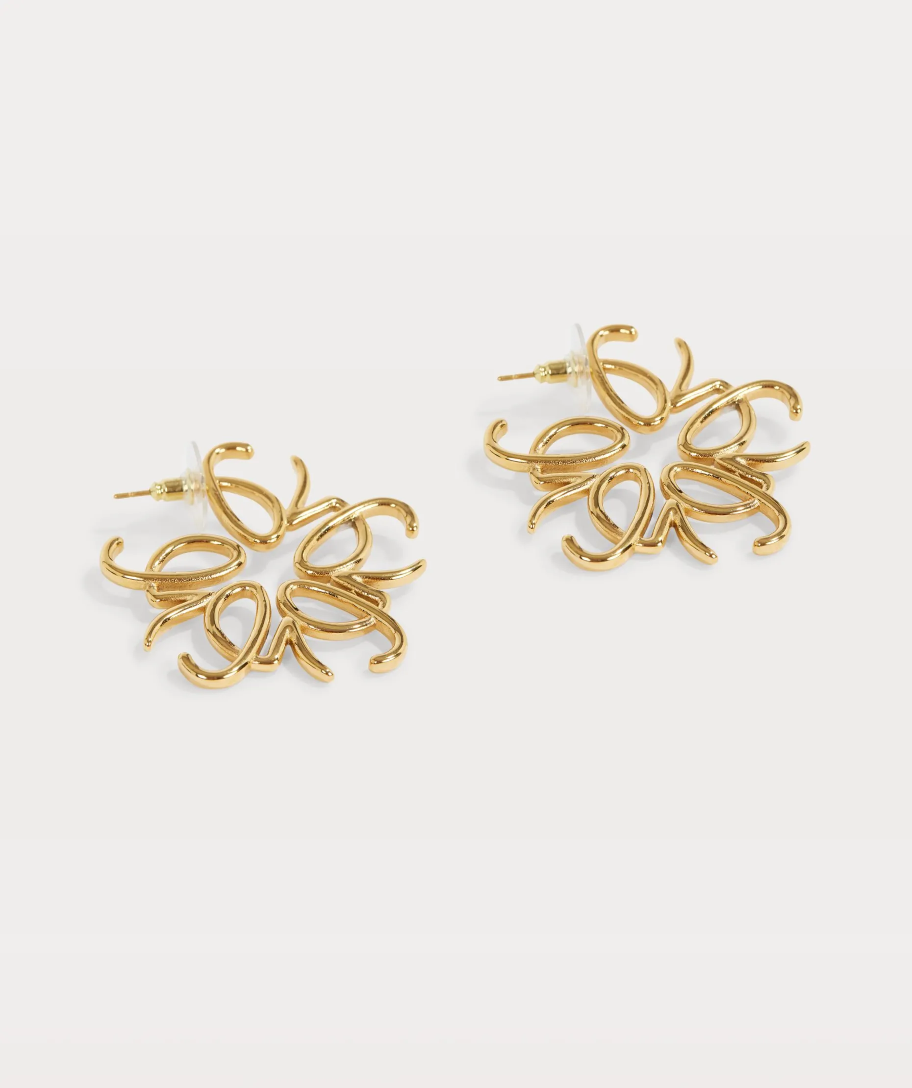 ZWAAN oorbellen - antique gold