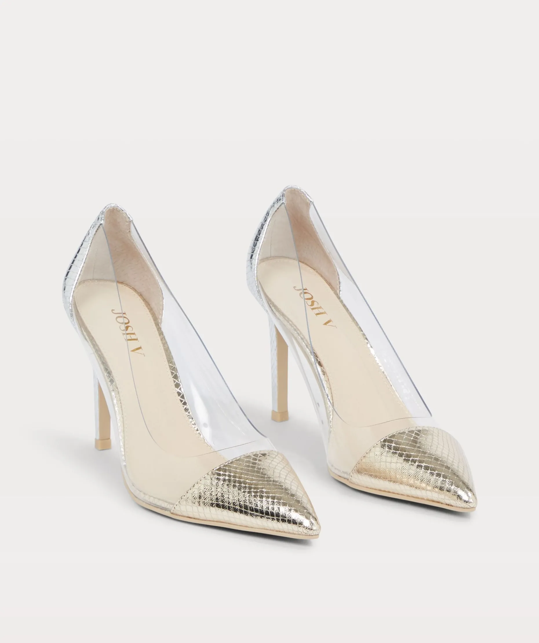 ZYRA pumps met metallic - champagne metallic