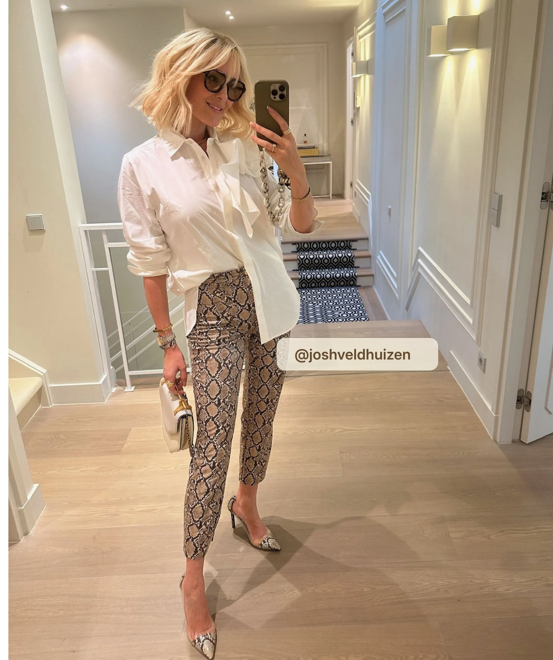 ZYRA pumps met slangenprint - snake